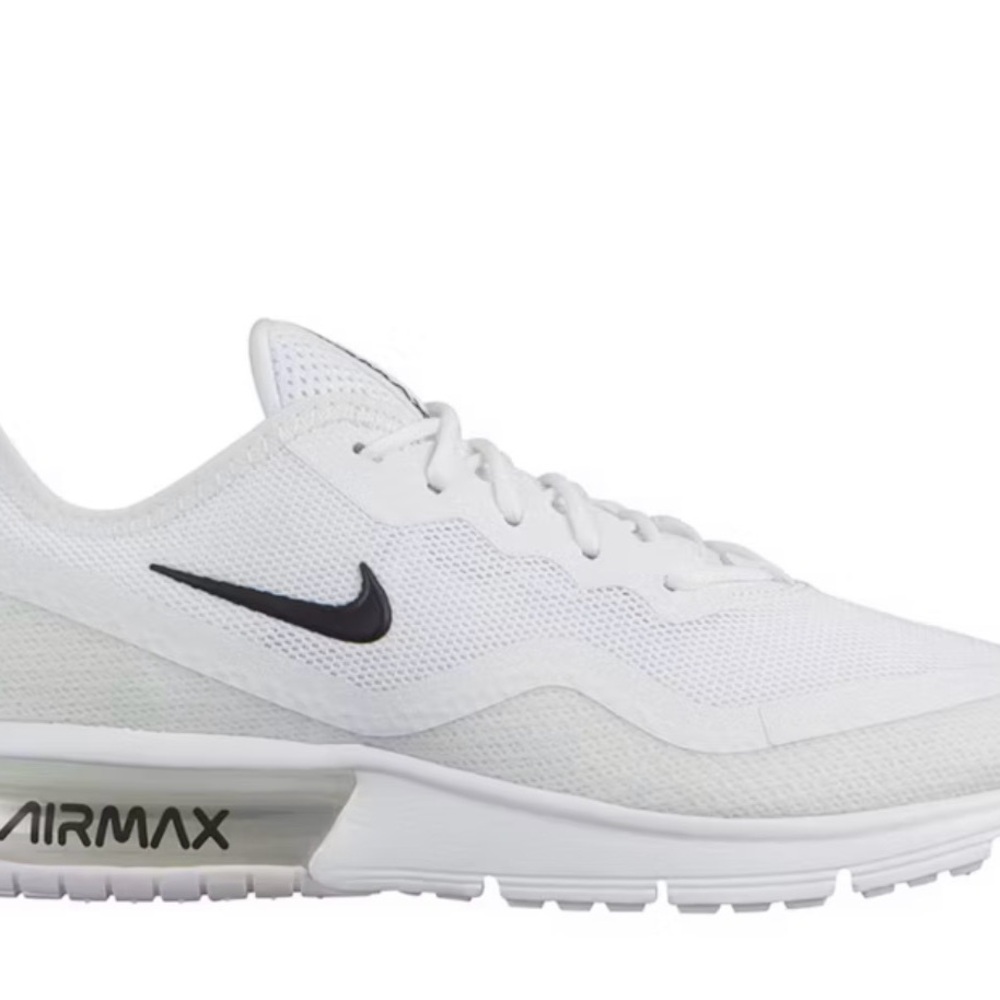 Nike Air Max Sequent White Athletic Shoes